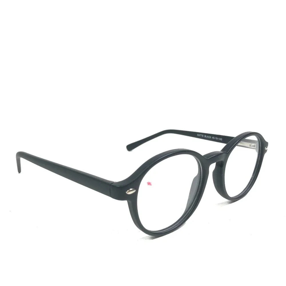 Blue Surf EN3996 MATTE BLACK Eyeglasses Frames Round Full Rim 46-19-143